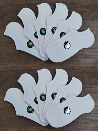 Unisex 12 Çift Bambu Dikişsiz Görünmez Spor Yakkabı Çorabı Sneakers