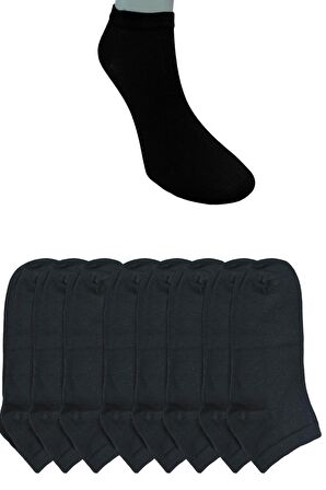Erkek Dikişsiz 8 Çift Bambu  Kısa Patik Çorap 