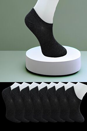 Dikişsiz 8 Çift Penye Spor Ayakkabıdan Görünmeyen Snekers Sıfır Boy Çorap