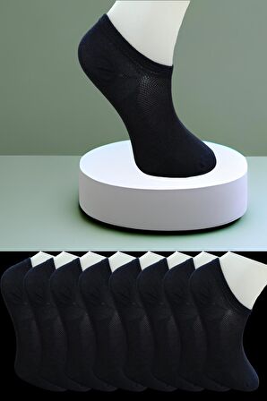 Dikişsiz 8 Çift Penye Spor Ayakkabıdan Görünmeyen Snekers Sıfır Boy Çorap