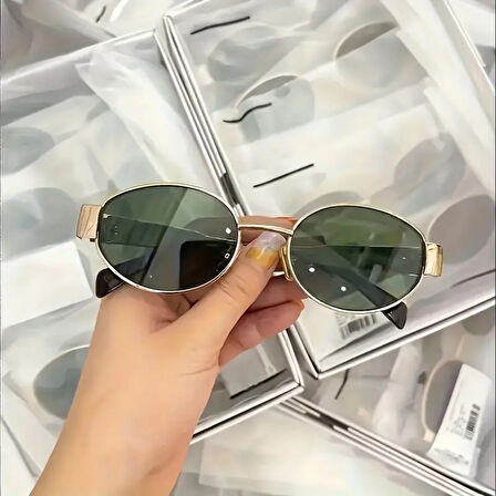 Lenty Gold/Green 55 Olivier Philippe Polarize Güneş Gözlüğü