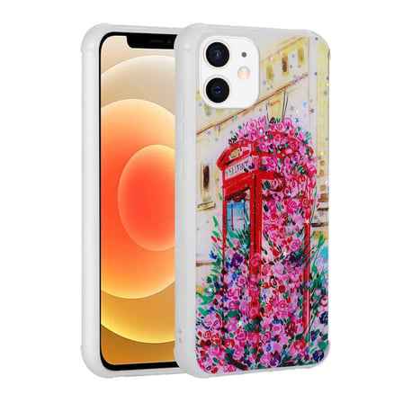 Lexroo iPhone 11 Kılıf Simli Desenli Kamera Korumalı Parlak Popy Kılıf - Kalp