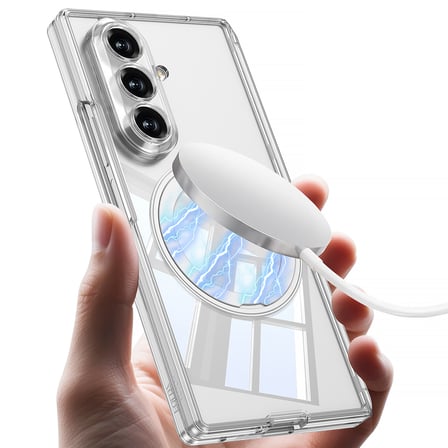 Lexroo Galaxy Z Fold 8 Ultra M-safe Şarj Özellikli Kıpta KPT-02 Standlı Kılıf - Şeffaf