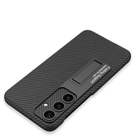Lexroo Galaxy S24 Plus Kılıf Kıpta Standlı Kılıf - Siyah