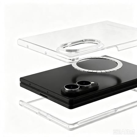 Lexroo Galaxy Z Fold 8 Kılıf Kamera Korumalı M-safe Sert PC Porto Kılıf - Şeffaf