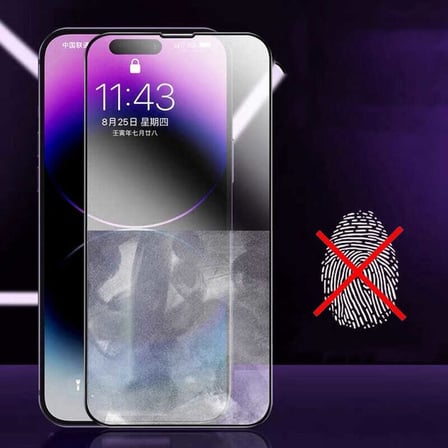 Lexroo iPhone 15 Pro Max Mat Seramik Ekran Koruyucu - Siyah