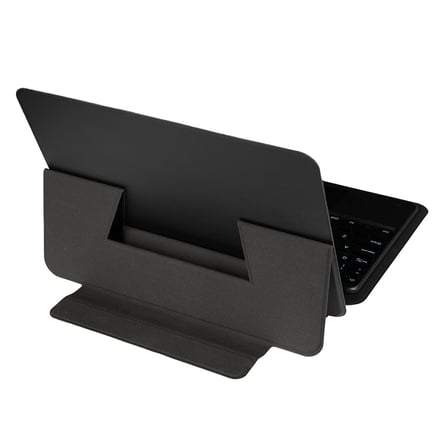 Lexroo iPad Pro 12.9 2021 (5.Nesil) Border Keyboard Bluetooh Bağlantılı Standlı Klavyeli Tablet Kılıfı - Siyah