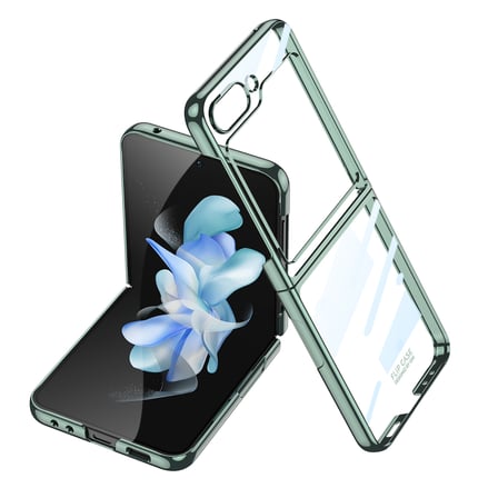 Lexroo Galaxy Z Flip 5 Kılıf Kıpta Lensli Kılıf - Koyu Yeşil