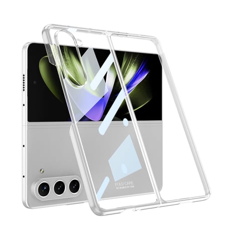 Lexroo Galaxy Z Fold 5 Kılıf Full Camlı Kıpta Kılıf - Renksiz