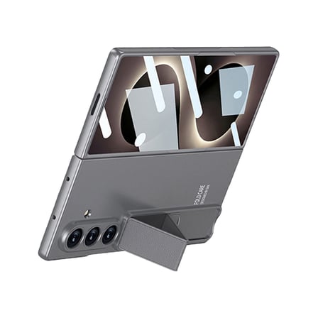 Lexroo Galaxy Z Fold 8 Ultra Kılıf Standlı Kıpta Qstand Kılıf - Gri