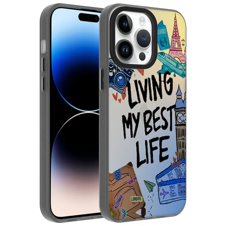 Lexroo iPhone 14 Pro Kılıf Desenli Dragon Sert Kılıf - Klavye