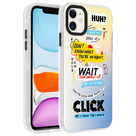 Lexroo iPhone 11 Kılıf Desenli Dragon Sert Kılıf - Kelimeler