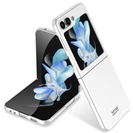 Lexroo Galaxy Z Flip 5 Kılıf Sert Kıpta Kılıf - Gümüş