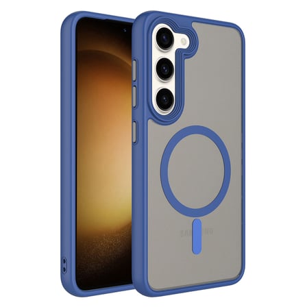 Lexroo Galaxy S23 Plus Kılıf Mat Arka Yüzey Wireless Şarj Özellikli Flet M-safe Kılıf - Yeşil