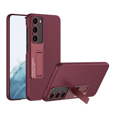 Lexroo Galaxy S23 Kılıf Kıpta Standlı Kılıf - Koyu Yeşil