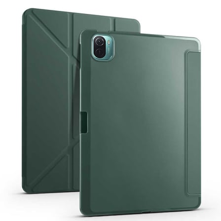 Lexroo Xiaomi Mi Pad 5 Kılıf Tri Folding Kalem Bölmeli Standlı Kılıf - Kırmızı