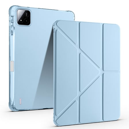 Lexroo Xiaomi Pad 7 Pro Kılıf Tri Folding Kalem Bölmeli Standlı Kılıf - Mor