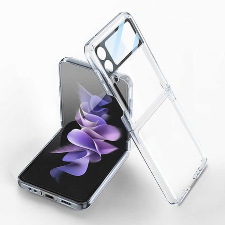 Lexroo Galaxy Z Flip 4 Kılıf Kıpta Lensli Kılıf - Renksiz