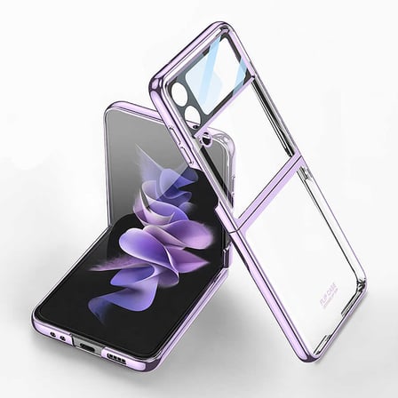 Lexroo Galaxy Z Flip 4 Kılıf Kıpta Lensli Kılıf - Renksiz