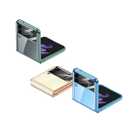 Lexroo Galaxy Z Flip 4 Kılıf Kıpta Lensli Kılıf - Renksiz