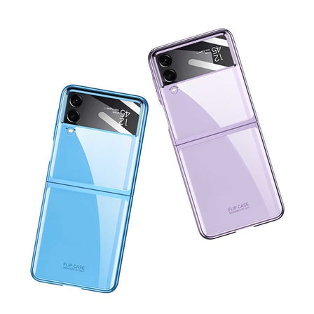 Lexroo Galaxy Z Flip 4 Kılıf Kıpta Lensli Kılıf - Koyu Yeşil