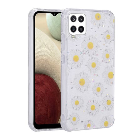 Lexroo Galaxy M33 Kılıf Simli Desenli Kamera Korumalı Parlak Popy Kılıf - Kalp