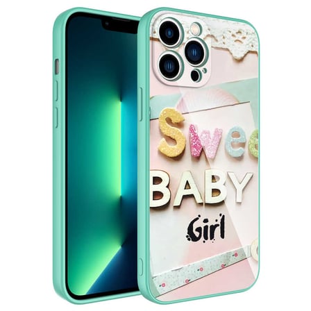Lexroo iPhone 13 Pro Max Kılıf Kamera Korumalı Desenli Sert Silikon Epoksi Kılıf - NO8