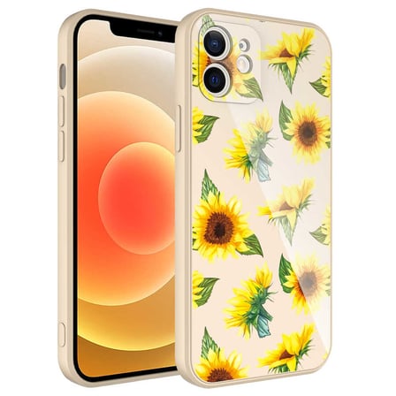 Lexroo iPhone 12 Kılıf Kamera Korumalı Desenli Sert Silikon Epoksi Kılıf - NO8