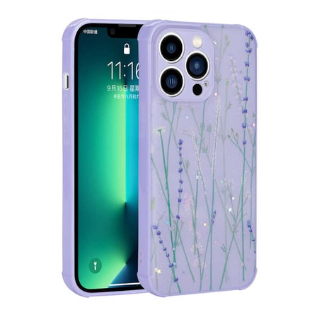 Lexroo iPhone 12 Pro Kılıf Simli Desenli Kamera Korumalı Parlak Popy Kılıf - Kalp