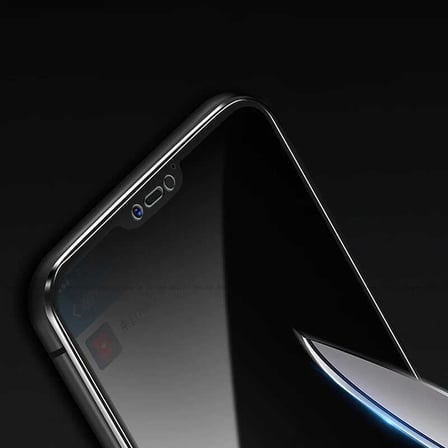 Lexroo Huawei Mate 20 Lite 5D Privacy Cam Ekran Koruyucu - Siyah