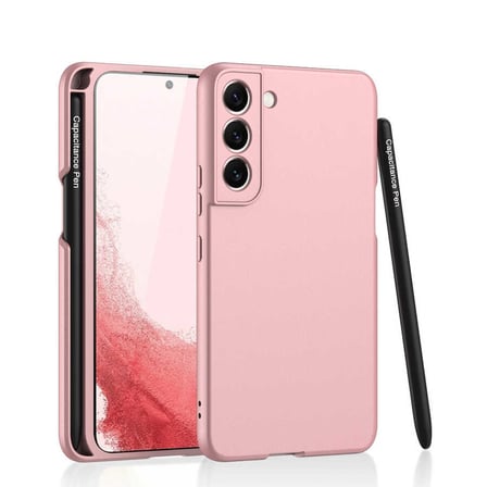 Lexroo Galaxy S22 Plus Kılıf Kalemli Kıpta Kılıf - Rose Gold