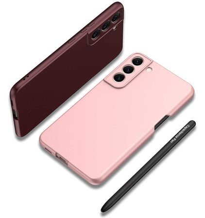 Lexroo Galaxy S22 Plus Kılıf Kalemli Kıpta Kılıf - Rose Gold