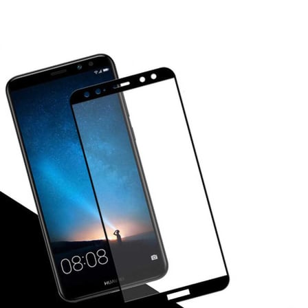 Lexroo Huawei Mate 10 Lite 5D Cam Ekran Koruyucu - Beyaz