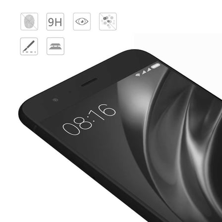 Lexroo Xiaomi Mi 6 5D Cam Ekran Koruyucu - Siyah
