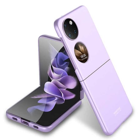 Lexroo Huawei P50 Pocket Kılıf Sert Kıpta Kılıf - Rose Gold