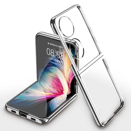 Lexroo Huawei P50 Pocket Kılıf Kıpta Kılıf - Gümüş