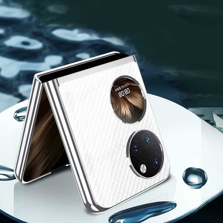 Lexroo Huawei P50 Pocket Kılıf Kıpta Kılıf - Gümüş