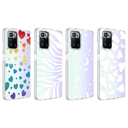 Lexroo Xiaomi Redmi 10 Kılıf M-Blue Desenli Kılıf - Moon No4