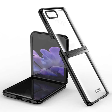 Lexroo Galaxy Z Flip Kılıf Kıpta Kılıf - Siyah