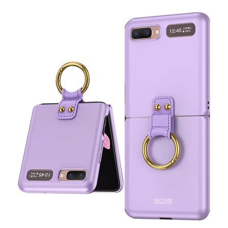 Lexroo Galaxy Z Flip Kılıf Flip Ring Kıpta Kılıf - Mor