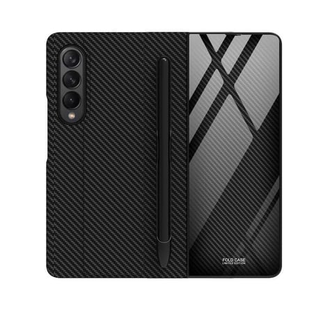 Lexroo Galaxy Z Fold 3 Kılıf Kalem Bölmeli Droga Kılıf - Siyah