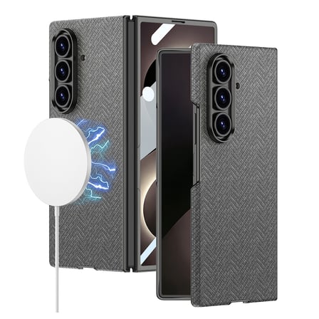 Lexroo Galaxy Z Fold 8 Ultra Kılıf M-safe Şarj Özellikli Kıpta KPT-11 Sert PC Kılıf - Mavi