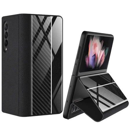 Lexroo Galaxy Z Fold 3 Kılıf Droga Kılıf - Siyah-Beyaz