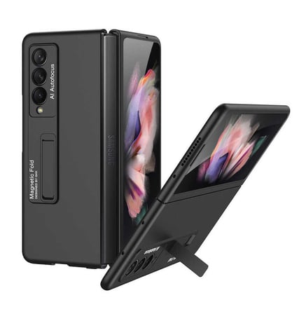 Lexroo Galaxy Z Fold 3 Kılıf Z-Stand Kılıf - Siyah