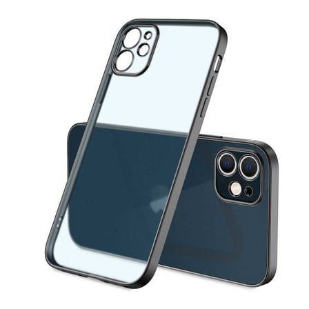 Lexroo iPhone 12 Kılıf Mat Gbox Kılıf - Siyah