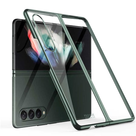 Lexroo Galaxy Z Fold 3 Kılıf Kıpta Kılıf - Koyu Yeşil