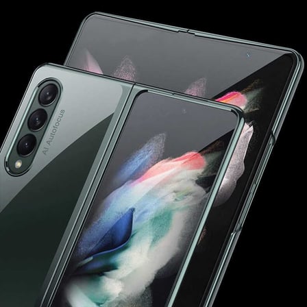 Lexroo Galaxy Z Fold 3 Kılıf Kıpta Kılıf - Koyu Yeşil