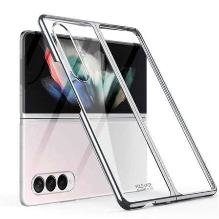 Lexroo Galaxy Z Fold 3 Kılıf Kıpta Kılıf - Gümüş