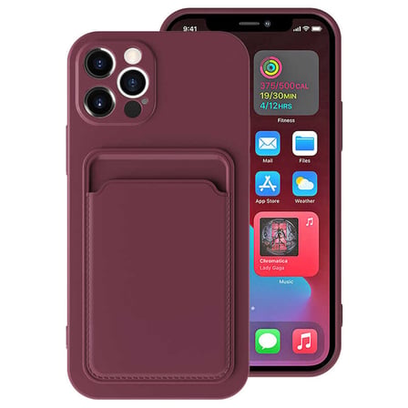 Lexroo iPhone 12 Pro Kılıf ​​ Ofix Kılıf - Mürdüm