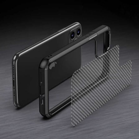 Lexroo iPhone 11 Kılıf İnoks Kılıf - Mavi